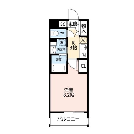 レジデンシア小牧駅前の物件間取画像